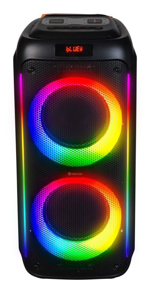 Denver BPS-458 Feestluidspreker Zwart 100 W - Draadloos - Bluetooth - USB - MicroSD - Party Speaker