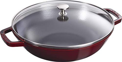 Staub Wok 30 cm, Gusseisen, grenadine-rot