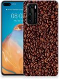 B2Ctelecom Huawei P40 Siliconen Case Koffiebonen
