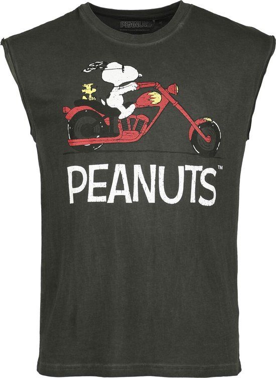 Peanuts Snoopy - Motorbike Heren Tanktop - Zwart - XL