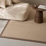 DÉJA Living Vloerkleed 160x230cm - Laagpolig Beige Polypropyleen - Meribel