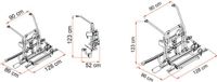 Carry Fiamma Carry Bike Camping Bus Mercedes V Klasse Lift E Bike Fietsendrager Zwart Aluminium 123 cm