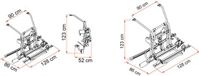 Carry Fiamma Carry Bike Camping Bus Mercedes V Klasse Lift E Bike Fietsendrager Zwart Aluminium 123 cm