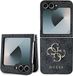 4G Metal Logo Backcover hoesje - voor Samsung Galaxy Z Flip6 / Flip7 FE - Gris