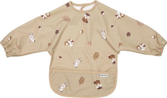 Meyco Baby Forest Animals mouwslab - Sand