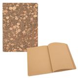 Idena 12253 Notitieboekje 20 x 14 cm blanco 192 pagina's 100% gerecycled papier kurkomslag 80 g/m²