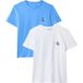 Calvin Klein Jeans Shirt 'Monologo T' hemelsblauw / wit