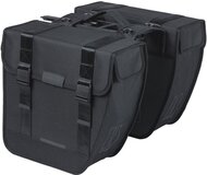 Basil Tour - Dubbele fietstas MIK - 28L - zwart - waterafstotend - ton-sur-ton-reflectie