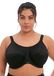 Elomi 8041 Energise U/W Full Cup Ondersteunende Multiway J Hook Sportbeha, Zwart, 75K