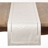 SARO LIFESTYLE 4009.I1354B Linette Collectie Genaakt Ontwerp Tafelloper, 100% polyester, Ivoor