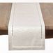 SARO LIFESTYLE 4009.I1354B Linette Collectie Genaakt Ontwerp Tafelloper, 100% polyester, Ivoor