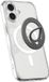 Spigen Magnetische Ring Houder - Telefoon Standaard Compatibel met MagSafe - Dual Pop MagFit Siliconen Grip - Grijs