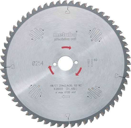 Metabo accessoires Metabo Zaagblad 220 mm Metaal Hout