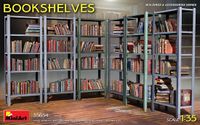 MiniArt Modelbouwpakket Diorama - 35654 Bookshelves - Boekenkasten voor Diorama Plastic - 1:35 - Modelbouw