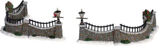 Lemax Stone Wall Set Of 6