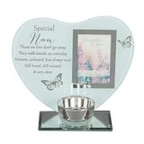 Widdle Gifts Ltd Glazen fotolijst Memorial Theelicht Kaarsenhouder - Nan 9026, one size