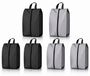 Sacs de voyage pour chaussures - 6 pièces noir/gris