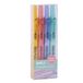 APLI 18933 - Pack van 4 intrekbare schuine punt markeerstiften, pastel markers