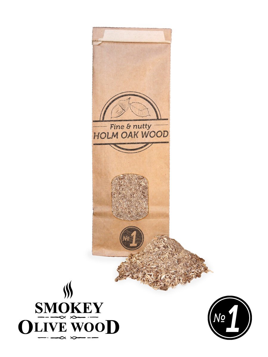 Smokey Olive Wood - Rookmot 300ml, Steeneik - Rookmeel fijn 0-1mm