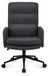 Fauteuil de bureau avec dossier haut, revêtement en similicuir, réglable en hauteur, couleur gris foncé