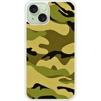 iPhone 15 Camouflage bedrukt siliconen hoesje