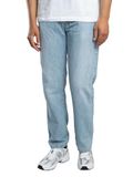 LEVI'S ® Jeans '555™ Relaxed Straight Linen + Denim' lichtblauw