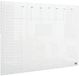 Nobo Transparant Draagbaar Acryl Mini Whiteboard Weekplanner, A3, Voor Op Bureau/Aan de Muur, Droog Uitwisbaar, Frameloos, 297 x 420 Millimeter, Inclusief Marker En Montage Pads, Transparant, 1915615