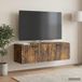 Maison Exclusive - Meuble TV mural chêne fumé 98 x 31 x 30 cm bois d'ingénierie