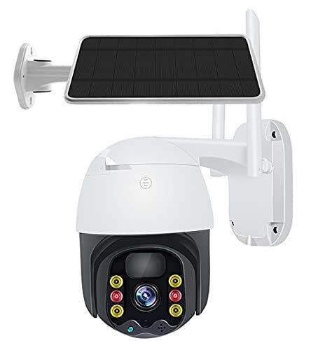 Dayu.p Outdoor Solar Security Camera, batterij aangedreven, draadloos, 4G 1080P Beveiligingscamera ondersteunt nachtzicht, bewegingsdetectie, activiteit alarm, IP67 waterdicht (Size : Camera+32G TF card)
