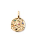 SINGULARU Charm Organic Colors Zodiaco Hanger in messing met 18 kt goud verguld