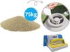 Comfortpool - Voordeelverpakking - Filterzand Zandfilterpomp - Inhoud 75 kg (3 x 25 kilogram) & WAYS scrubborstel