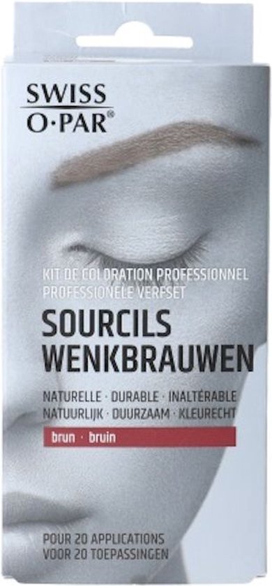 Swiss O-par Wenkbrauwen En Wimperkleur Bruin