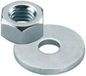 fischer 50x Moer & Sluitring M 10 galvanisch verzinkt