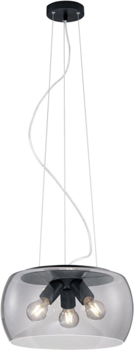 TRIO LEUCHTEN Hanglamp Valente - Antraciet | Metaal | E27
