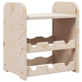 VidaXL Étagère à vin avec plateau 33x25x37 cm pin massif