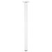 Wagner 12165001 Meubelpoot/tafelpoot/meubelvoet Classic Retro - Ø 30 x 500 mm, geïntegreerde schroefplaat 60 x 60 mm, binnenschroefdraad Ø 10 mm, staal gepoedercoat wit