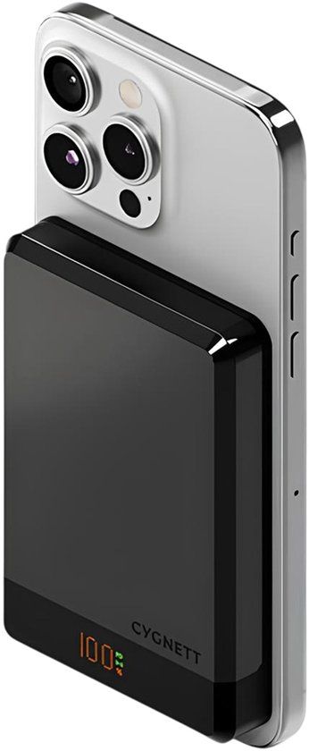 Cygnett MagSlim 10.000mAh Powerbank - Zwart