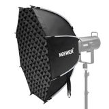 Neewer 90 cm achthoekige lichtbak met snelontgrendeling met Bowens-houder, diffusers, rooster, tas compatibel met Aputure 120d, compatibel met Godox SL60w Q4 AS600B CB300B Q300, NS92P