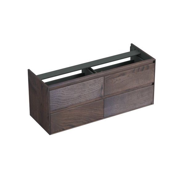 Forzalaqua Reno 2.0 badmeubel 140x51x60cm 4 laden top open eiken charcoal 8072255