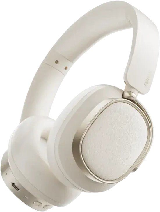 Edifier ES850NB Headset Bedraad en draadloos Hoofdband Oproepen/muziek USB Type-C Bluetooth Ivoor