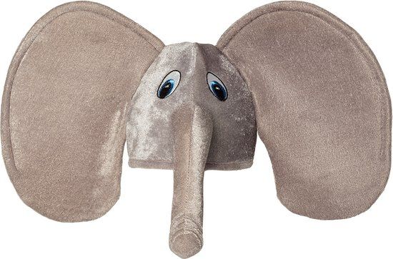 Boland Olifant Hoed - Unisex - 57 cm - Zilver/Grijs