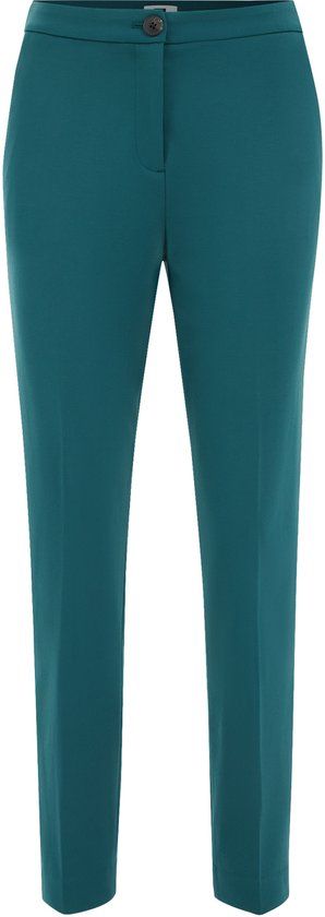 WE Fashion Dames slim fit pantalon met stretch