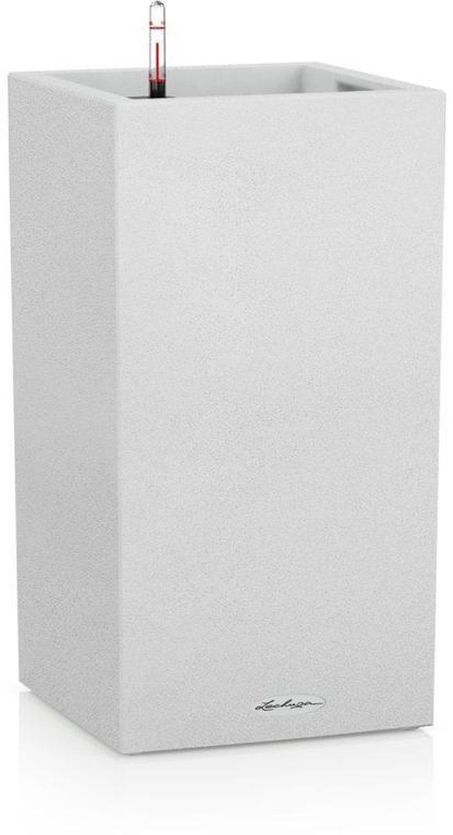 Lechuza - plantenbak CANTO STONE High 40 kwarts wit ALL-IN-ONE set - EAN: 4008789136275