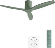 Create - Stille 40W Plafondventilator met Technische ABS Bladen - WIND CALM - Sage - 132 cm