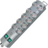 Brennenstuhl Primera-Line stekkerdoos 10-voudig zilver 2m