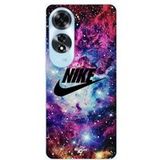 Oppo Etui Nike Logo Zwart Stijlvol Roze Violet Blauw Maniacase