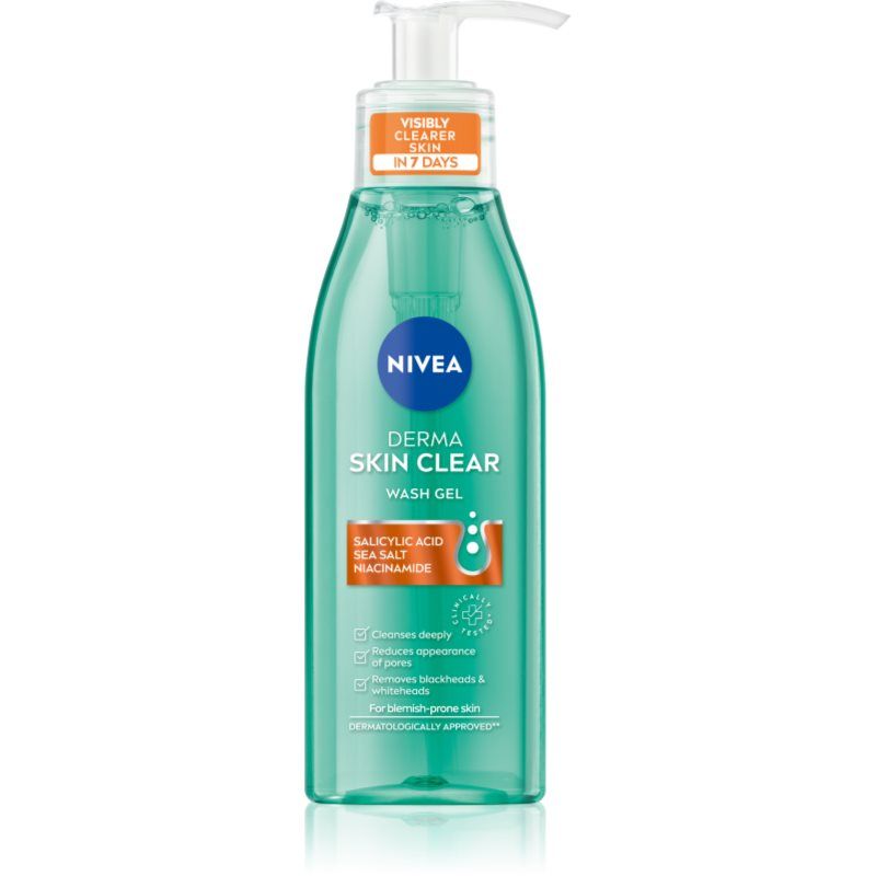 Nivea Derma Skin Clear Face Wash Gel with Salicylic Acid and Niacinamide 150ml