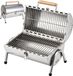 Relaxdays Tafelgrill - 41,5x35x24,5 cm - zilver