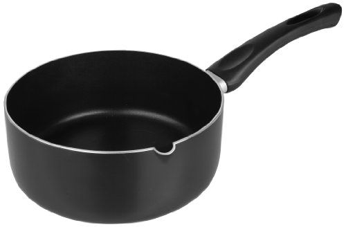 Ibili Steelpan Inducta met tuit 18 cm, aluminium, zwart