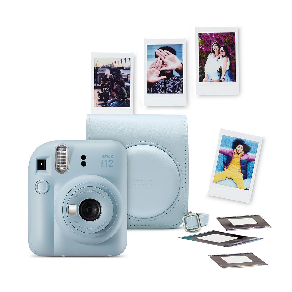 Fujifilm Instax Mini 12 Instant Camera - Pastel Blue Bundle